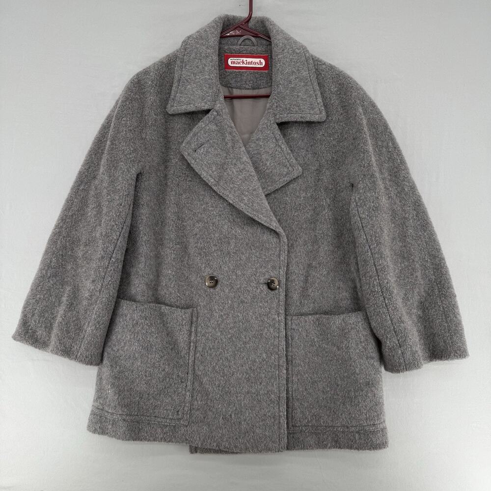 Vintage Mackintosh New England 100% Wool Peacoat Jacket Womens Size 10 Gray - Picture 1 of 10